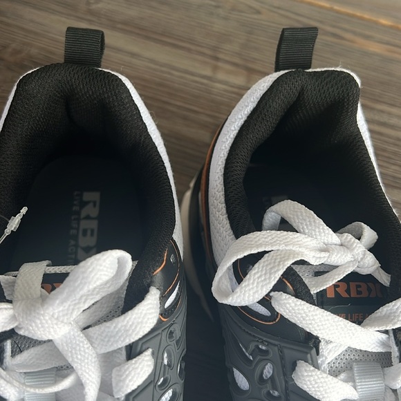 RBX WHITE BLASCK Gray Men's Athletic Sneaker Shoes Size US 10 EF 12558 - Picture 5 of 9